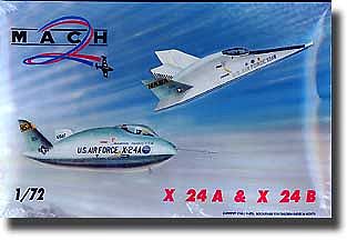 Mach2 X24A & X24B USAF Experimental Lifting Bodies Aircraft Plastic Model Airplane Kit 1/72 #26