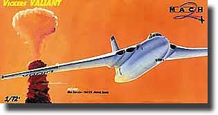 Mach2 Vickers Valiant British Atomic Bomber Plastic Model Airplane Kit 1/72 Scale #36