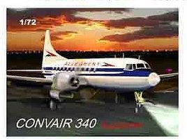 Mach2 Convair 340 Pug Nose Aircraft Plastic Model Airplane Kit 1/72 Scale #52 Mach2 Convair 340 Pug Nose Aircraft Plastic Model Airplane Kit 1/72 Scale #52