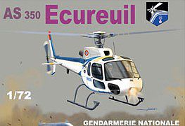 Mach2 AS350 Squirrel Police French Helicopter Plastic Model Helicopter Kit 1/72 Scale #59