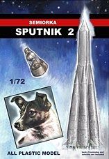 Mach2 Semiorka Sputnik 2 Russian Orbiting Satellite Space Program Plastic Model Kit 1/72 #lo14
