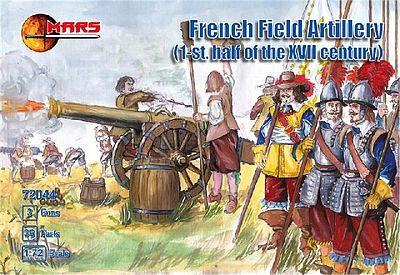 Mars 1st Half XVII Century French Field Artillery (36) Plastic Model Military Figure 1/72 #72044