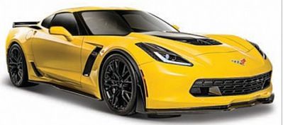 Maisto 2015 Corvette Z06 (Yellow) Diecast Model Car 1/24 Scale #31133ylw