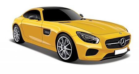 Maisto 1/24 Mercedes AMG GT (Yellow)