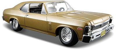 Maisto 1970 Chevy Nova SS Coupe (Met. Gold) Diecast Model Car 1/24 scale #31262gld