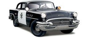Maisto 1955 Buick Century California Highway Patrol (Black) Diecast Model Car 1/26 #31295blk