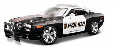 Maisto 2006 Dodge Challenger Concept Police Car (Black) Diecast Model Car 1/18 scale #31365blk
