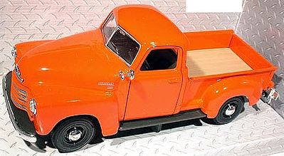 Maisto 1950 Chevrolet 3100 Pickup Truck (Orange) Diecast Model Truck 1/24 scale #31952org
