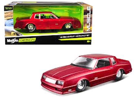 Maisto 1/24 1986 Chevrolet Monte Carlo Custom (Met. Red)
