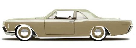 Maisto 1/24 1966 Lincoln Continental Custom (Gold)