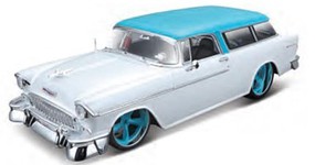 Maisto 1/18 1955 Chevrolet Nomad Custom (Met. White) Maisto 1/18 1955 Chevrolet Nomad Custom (Met. White)