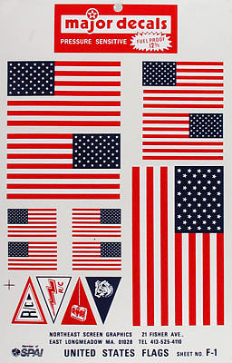 Major-Decals Pressure Decal US Flags