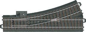 Marklin 3-Rail C Track Left Hand Manual Turnout HO Scale Nickel Silver Model Train Track #20611 Marklin 3-Rail C Track Left Hand Manual Turnout HO Scale Nickel Silver Model Train Track #20611