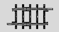 Marklin (bulk of 10) K-Track 1-5/8 Straight HO Scale Nickel Silver Model Train Track #2293
