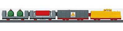 Marklin Freight Train Battery Operated Starter Set - My World HO Scale Model Train Set #29370