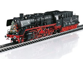 Marklin cl 50 Christmas Steam Locomotive w/Tender and Sound,Xmas Tree w/LED Lights Special Gift Packaging with Display Case