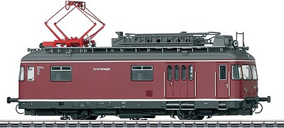 Marklin TVT Catenary Maintenance Railcar - 3-Rail w/Sound & Digital German Federal Railroad DB (Era IV 1957, red, gray)