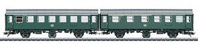 Marklin Type AB3ygeb & B3ygeb 2-Unit Passenger Car Set 3-Rail Ready to Run German Federal Railroad DB (Era IV 1962, green, gray) Marklin Type AB3ygeb & B3ygeb 2-Unit Passenger Car Set 3-Rail Ready to Run German Federal Railroad DB (Era IV 1962, green, gray)