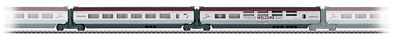 Marklin Thalys High-Speed Train Intermediate 2 Car Add-On HO Scale Model Train Passenger Car #43444