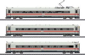 Marklin ICE 4 3-Car Add-On Set 3-Rail Ready to Run German Railroad DB AG (Era VI 2019, white, red)