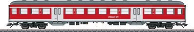 Marklin Silberling/Silver Coin Bnrz 451.0 2nd Class Commuter HO Scale Model Train Passenger Car #43806