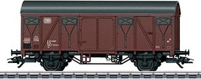Marklin Type Gs 210 Boxcar 3-Rail Ready to Run German Federal Railroad DB (Era IV 1983, Boxcar Red, black)