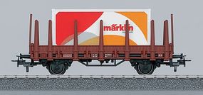 Marklin Type Kbs 442 Stake Flatcar 3-Rail Ready to Run HO Scale Model Train Freight Car #44592 Marklin Type Kbs 442 Stake Flatcar 3-Rail Ready to Run HO Scale Model Train Freight Car #44592