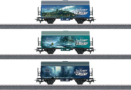 Marklin Boxcar 3-Pack - 3-Rail - Start Up Jim Button and the Wild 13 Schemes