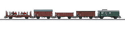 Marklin Era III 5-Freight Car Set German Federal Railroad DB HO Scale Model Train Freight Car #46089