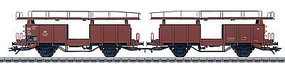 Marklin DB Auto Transport Car HO Scale Model Train Freight Car Set #46136 Marklin DB Auto Transport Car HO Scale Model Train Freight Car Set #46136