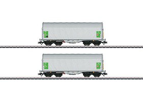 Marklin Sliding Tarp Car 2/ Green Marklin Sliding Tarp Car 2/ Green
