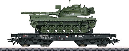 Marklin DB HD FltCar w/M48 Tank