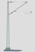 Marklin DB Catenary Feeder Mast HO Scale Model Railroad Trackside Accessory #5633 Marklin DB Catenary Feeder Mast HO Scale Model Railroad Trackside Accessory #5633