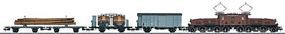 Marklin Swiss Freight 3-Car Set Swiss Federal Railways HO Scale Model Train Freight Car #58403