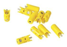 Marklin New Style Plugs pkg(10) Yellow Model Railroad Electrical Accessory #71412