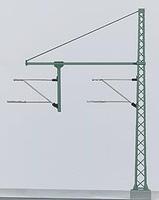 Marklin Catenary Tower Mast with tubular Outrigger HO Scale Model Train Trackside Accessory #74106 Marklin Catenary Tower Mast with tubular Outrigger HO Scale Model Train Trackside Accessory #74106
