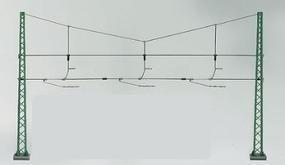 Marklin Catenary Cross Span Assembly for 3 Tracks HO Scale Model Railroad Trackside Accessory #74131 Marklin Catenary Cross Span Assembly for 3 Tracks HO Scale Model Railroad Trackside Accessory #74131
