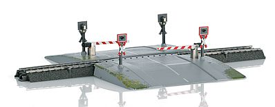 Marklin C-Track Grade Crossing Extension Set 3-Rail HO Scale Model Railroad Operating Accessory #78071