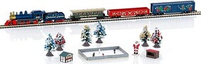 Marklin Christmas Market Set 120V Z Scale Model Train Set #81846