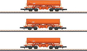 Marklin RTS Side Dump 3 Car Set Z-Scale Marklin RTS Side Dump 3 Car Set Z-Scale