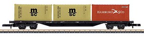 Marklin DB Container Transpt Car Z-Scale Marklin DB Container Transpt Car Z-Scale