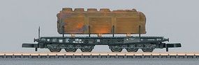 Marklin Class SSym 46 Heavy-Duty Flatcar w/Load German Federal Z Scale Model Train Freight Car #82702