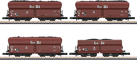 Marklin DB 4 Car Coal Freight Set - Z-Scale