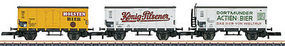 Marklin Beer 3-Car Set Z Scale Model Train Freight Car #86394