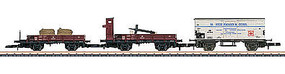 Marklin DB Freight 3-Car Set Ships Eq Z Scale Model Train Freight Car #86581 Marklin DB Freight 3-Car Set Ships Eq Z Scale Model Train Freight Car #86581