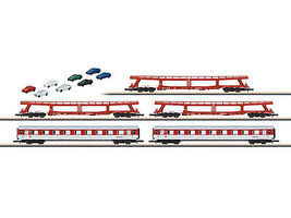 Marklin DB Auto Train 5-Car Set Z Scale Model Train Set #87092 Marklin DB Auto Train 5-Car Set Z Scale Model Train Set #87092