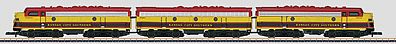 Marklin EMD F7 A-B-A Set Kansas City Southern Z Scale Model Train Diesel Locomotive #88199