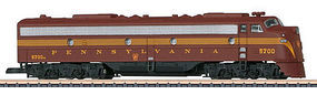Marklin EMD E8 Pennsylvania Railroad (Tuscan, 5-Stripe) Z Scale Model Train Diesel Locomotive #88629