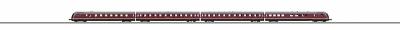 Marklin Diesel Passenger Rail Car Train - German Federal Railroad Z Scale Model Train Set #88721