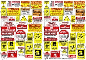 Matho 1/35 Warning & Danger Signs Printed Paper (66) Matho 1/35 Warning & Danger Signs Printed Paper (66)